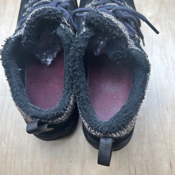 Merrell Women’s Suede Shoes US 10 Black Faux Fur Lined Hiking Casual - Picture 5 of 7